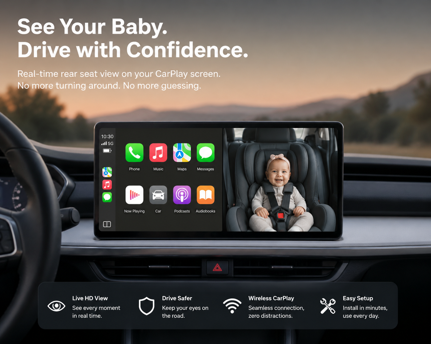 Lanzarosa Cabin Care Wireless CarPlay Adapter